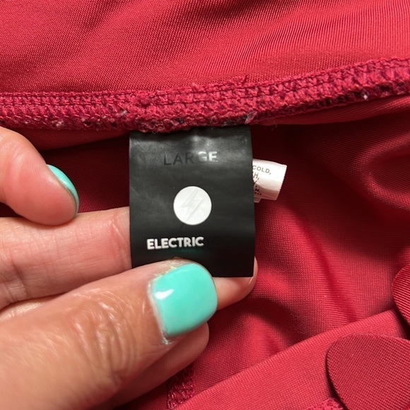 Electric Yoga Women’s L Activewear Scalloped Tummy Control Leggings Quick Dry - Picture 5 of 11